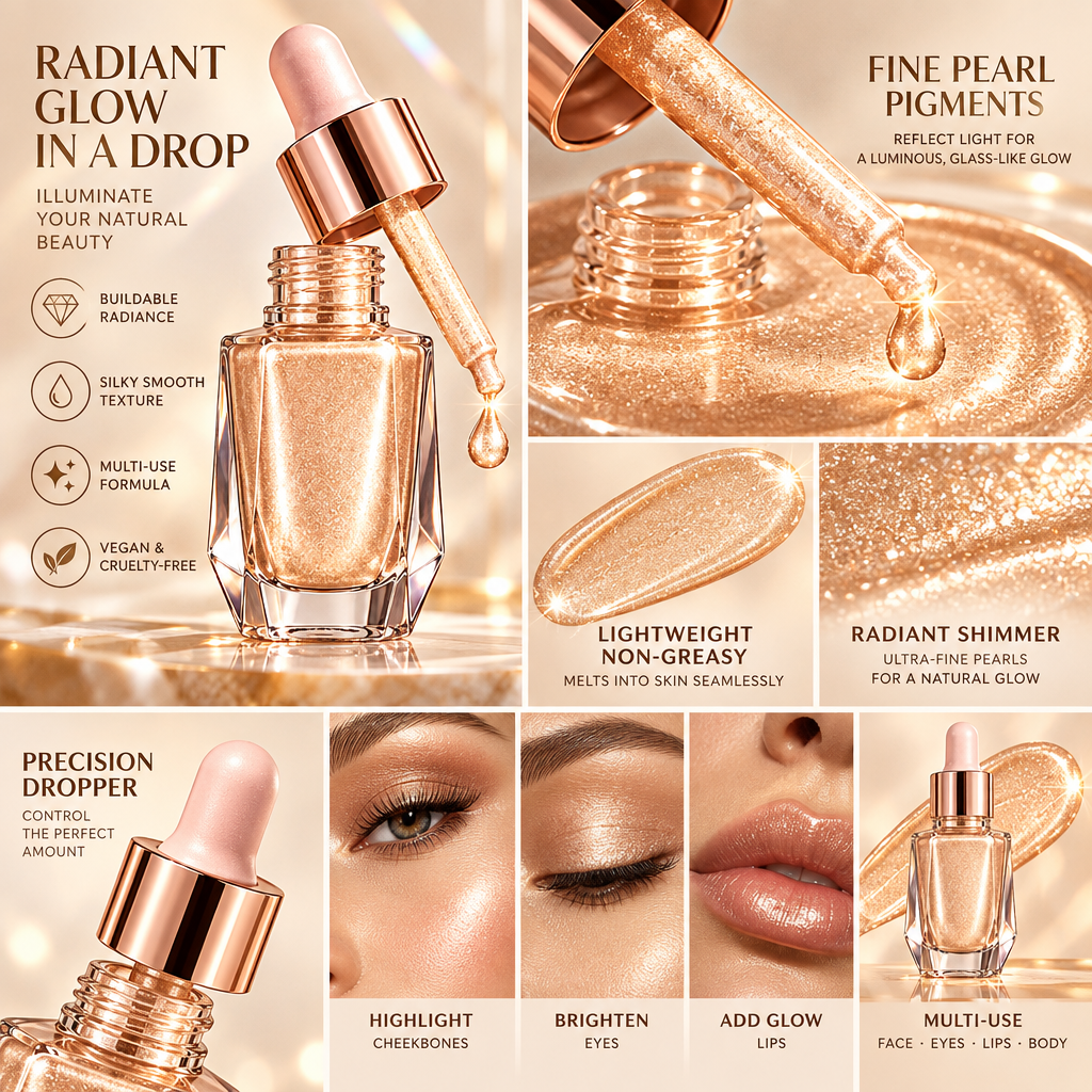 Norelmont™ Champagne Dew Liquid Highlighter